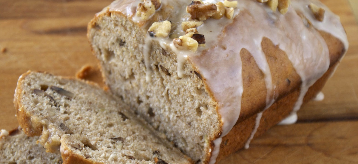 Glazed Banana Nut Bread